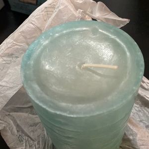 PartyLite GloLight pillar candle in tropical waters